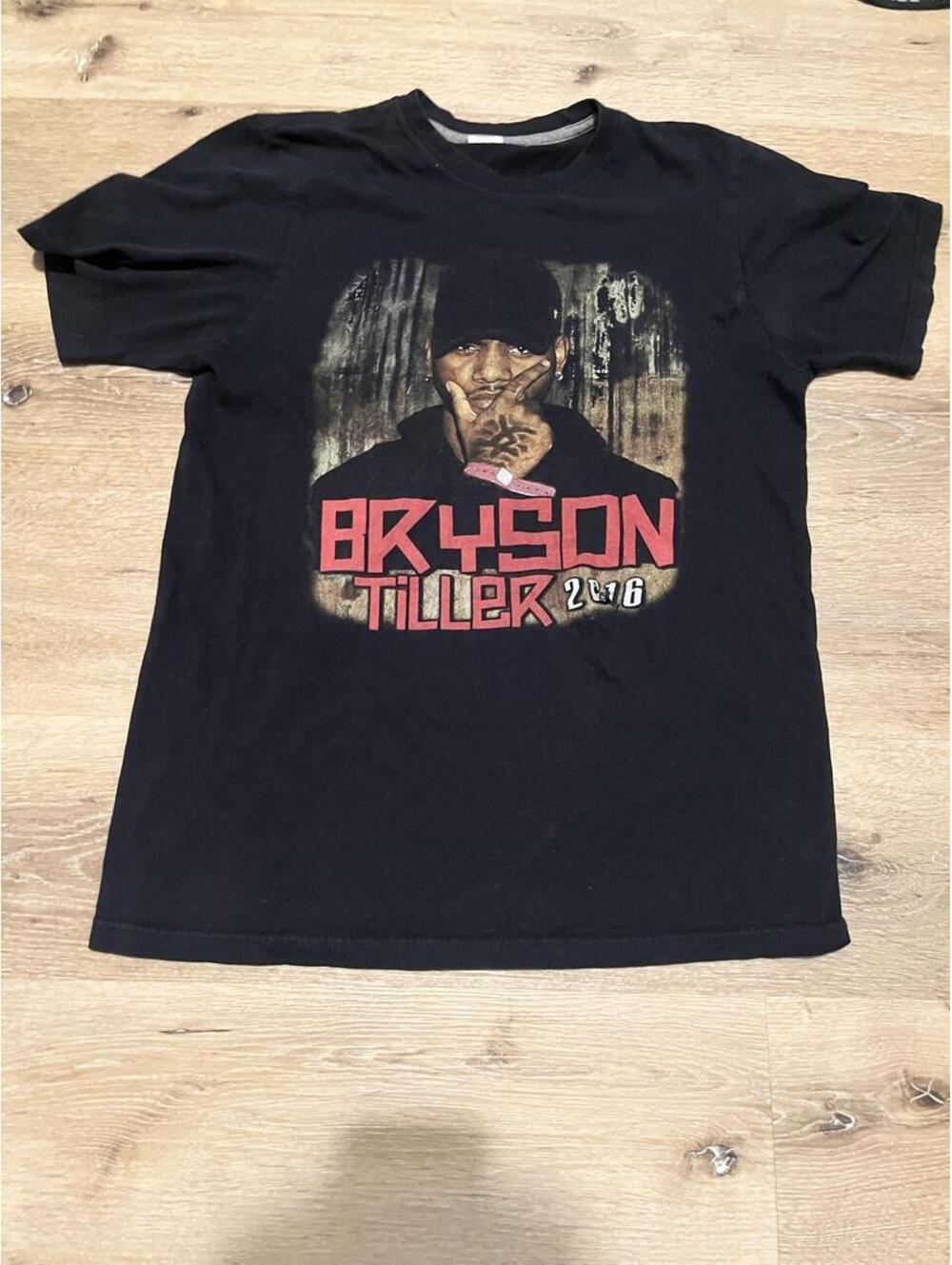 Bryson Tiller TRAPSOUL 2016 Tour Graphic T-Shirt Black
